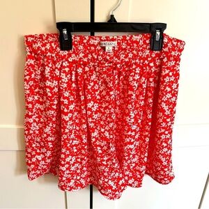 J. Crew Size Large Floral Flower Print Pull On Shorts Preppy Casual
